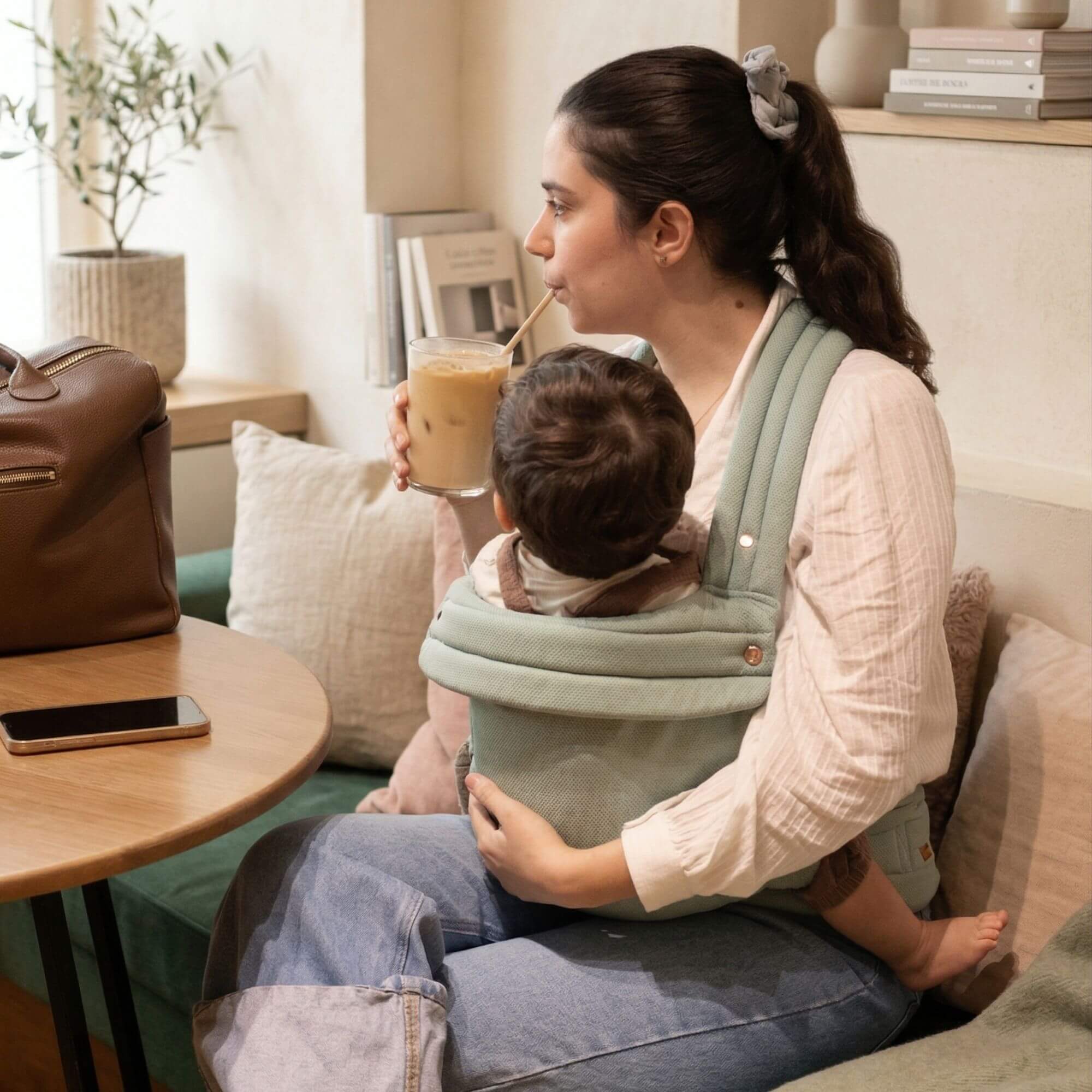 Portabebé Lúa - Aguamarina